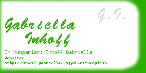 gabriella inhoff business card